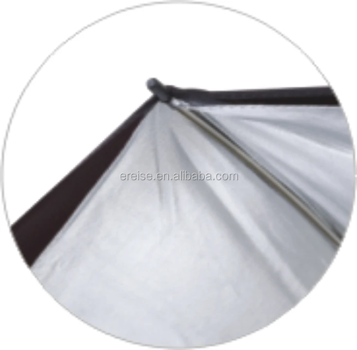 Ereise Photography studio light equipment reflect Black silver umbrella made of nulon material and aluminum shaft