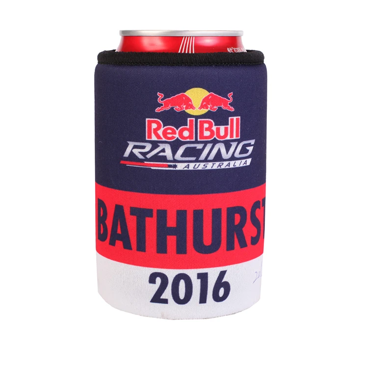 Custom printed beer can magnetic neoprene slim can cooler sleeve