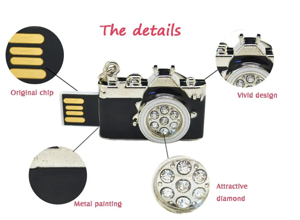 Оптовая продажа, ювелирный дизайн камеры, 8 ГБ, 16 ГБ, usb флеш-накопитель, карта памяти