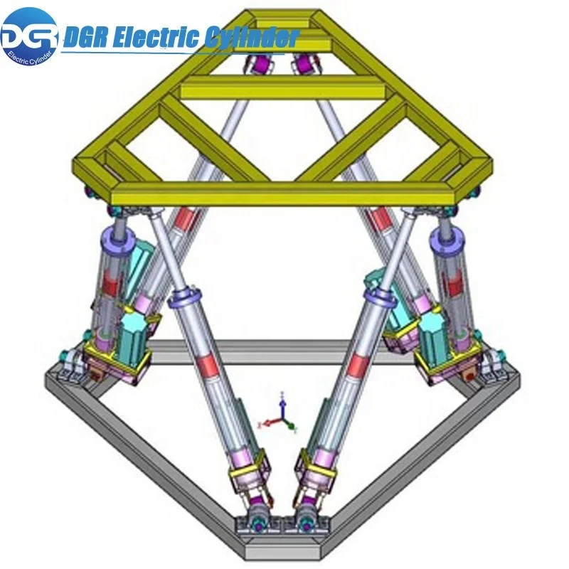 12v мини-дизайн компактный и недорогой серво электрическая подъемный линейный привод для 6DOF платформа движения
