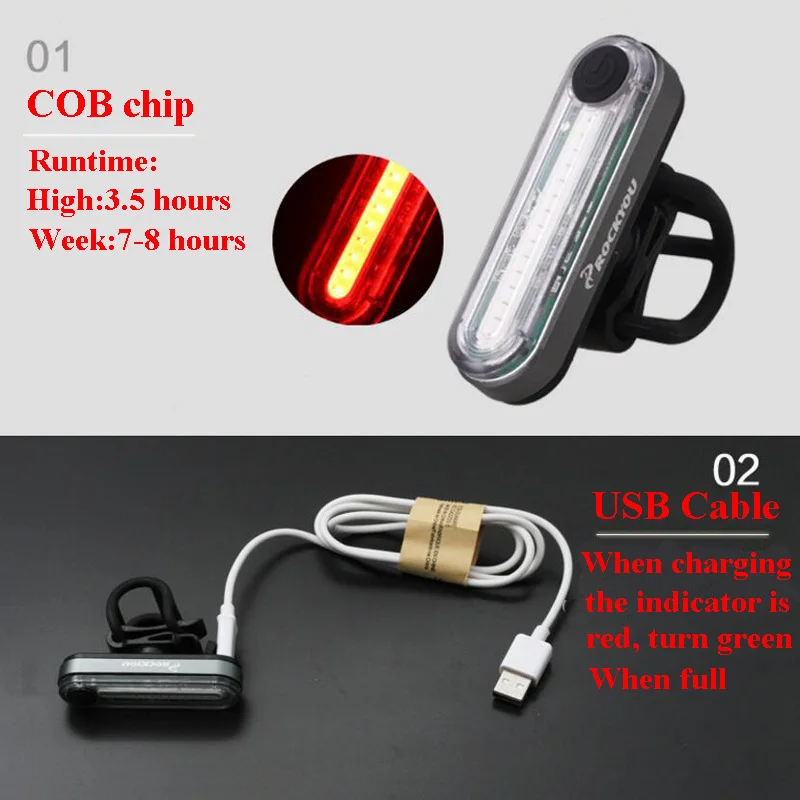 XIE SHENG оборудование для велоспорта COB светодиодный велосипедный задний фонарь USB водонепроницаемый горного велосипеда наружного
