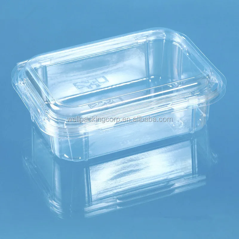 Rectangular Disposable Plastic Clamshell blister packaging for fruits