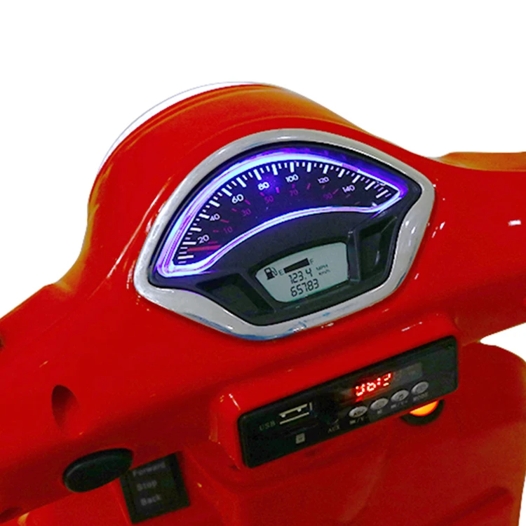 China factory 12v fashion design electric ride on motorcycle