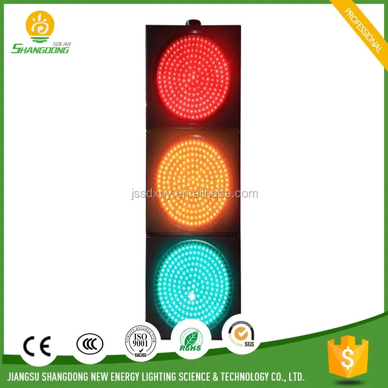 
Factory supply led traffic solar powered traffic light 