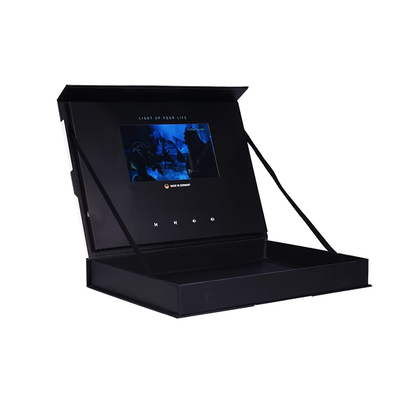 
The newest lcd screen video box portable with sleeve 