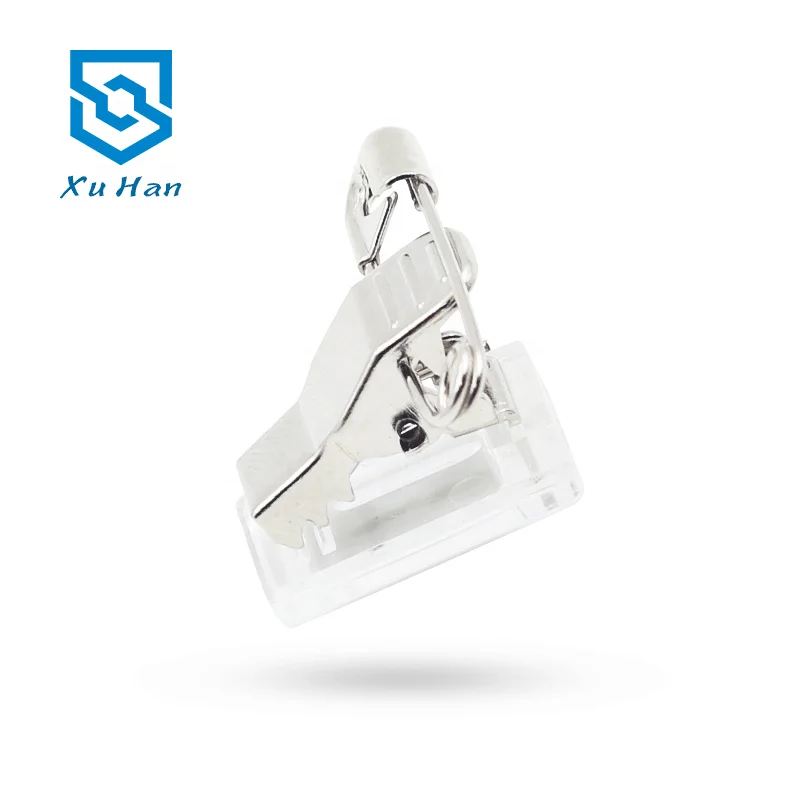 Factory direct sales, high quality Badge clip with Adhesive tape for holding chest cards and badges.