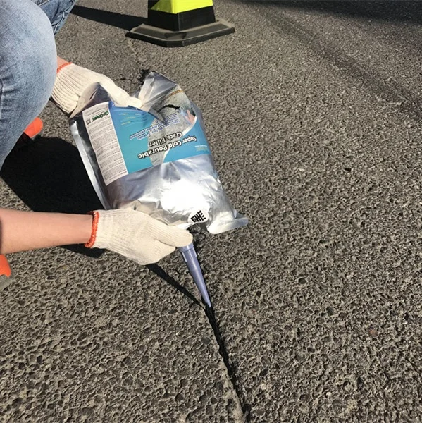 Road joint filler sealer makes crack repair easy