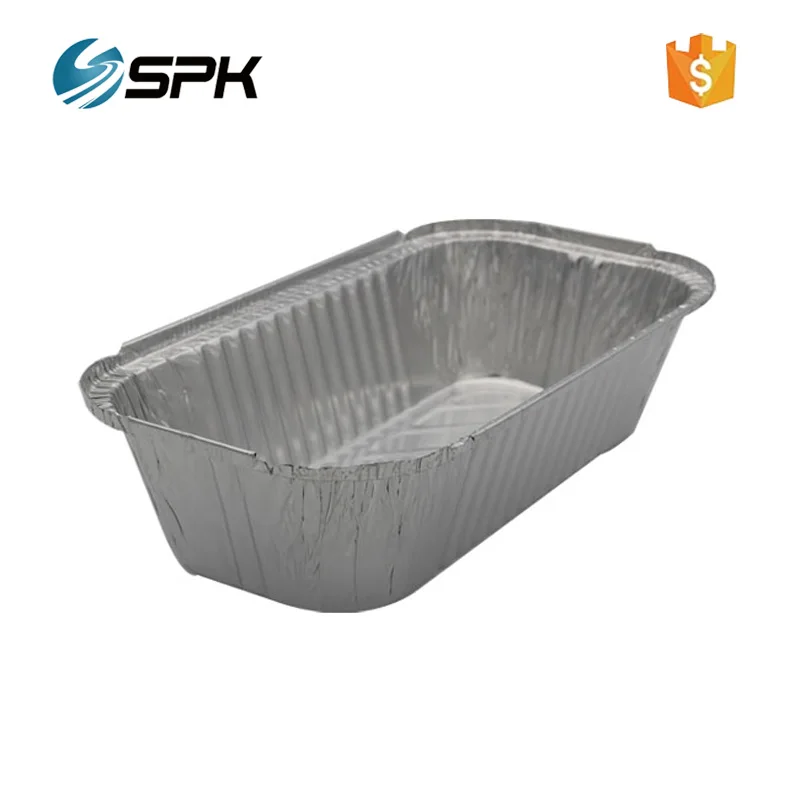Leakproof airline food serving aluminum foil container tray for oven