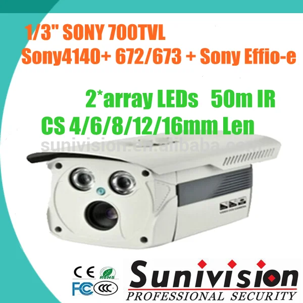 2*array светодиодов для sony effio- электронной 700 твд waterpfoof пуля камеры cctv камеры