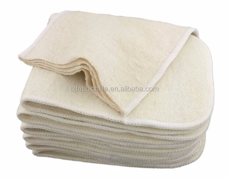 Wholesale High quality Baby hemp cotton insert 4 layer for baby cloth diapers nappies china factory wholesale price