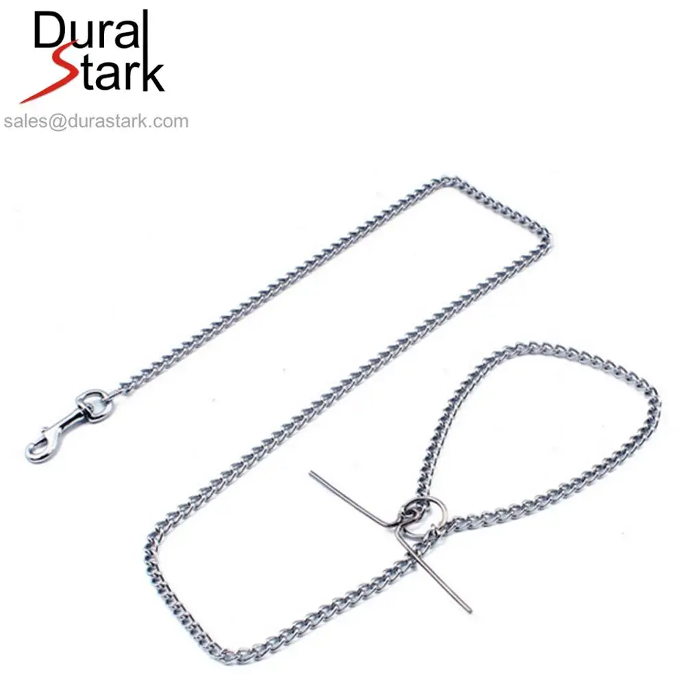 Stainless Steel Dog Chain Leash Steel with Clip Lock Surya Original Chokechain