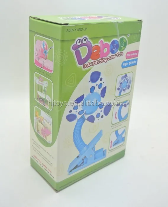 Electronic Fan Toy With 3 Blades Uab With Clip For Baby Stroller Lovely Design Mini With Battery Mac