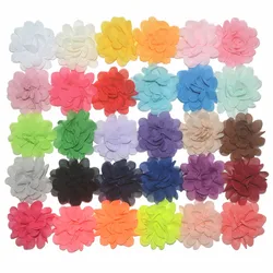 5 см из шифона высокого качества головка с сумкой ткань заколка для волос детский тканевый Цветок голова Pinch 30 цветов