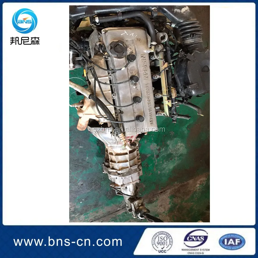 Japan used car auto KA24 gasoline engine and gearbox with real thing and fine price