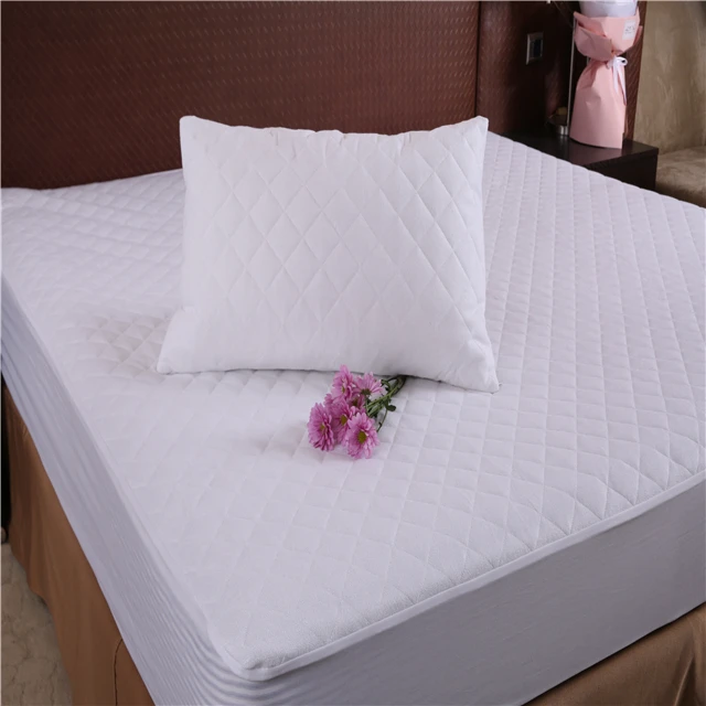 OEM Hypoallergenic Mattress Topper Quilted Bed Pad Cover Waterproof Bamboo Terry Mattress Protector