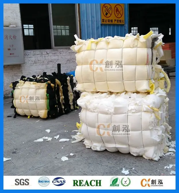 Exporting sponge foam in bulk rubber scrap foam