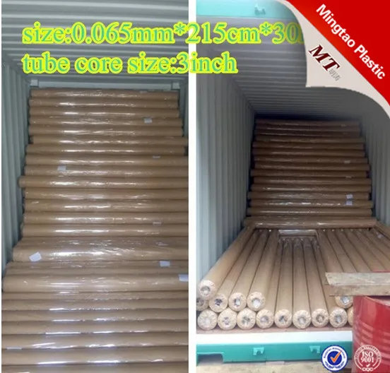 PVC Material and Packaging Film Usage PVC FILM SUPER CLEAR WITH HIGH DEGREE OF TRANSPARENCY
