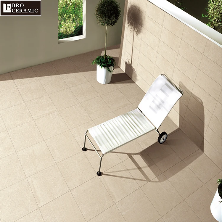 Heavy traffic driveway 2cm cement design outdoor porcelain floor tiles in grey EB26622