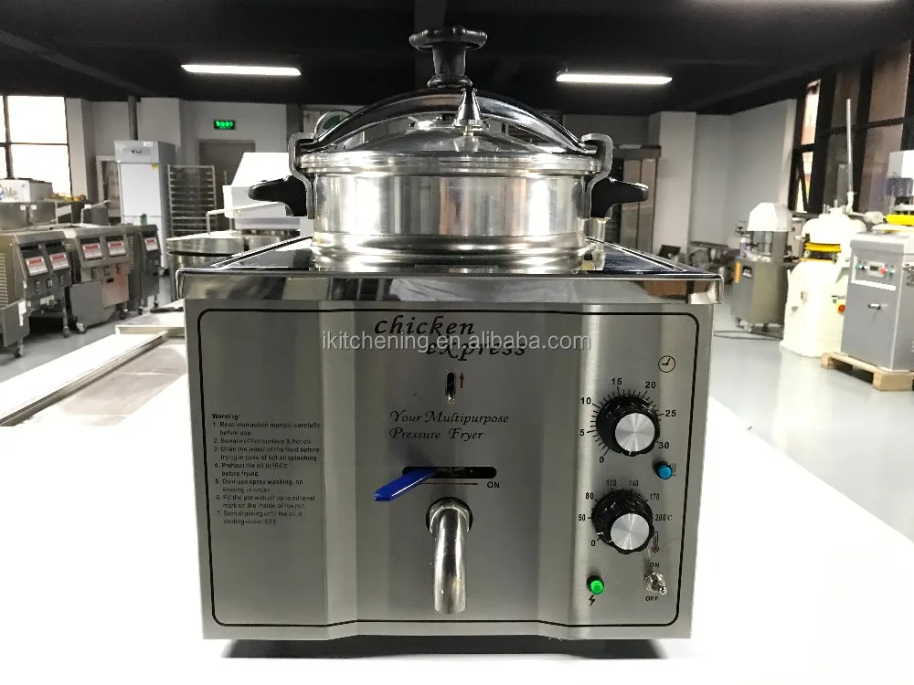 220V Electric Pressure Fryer 16L Commercial Chicken Pressure Fryer Chicken Express MDXZ-16 KUROMA