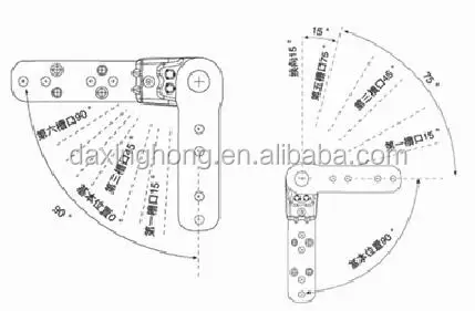 Sofa Bed Backrest Folding Hinge, Metal Sofa Bed Adjustable Backrest Armrest Headrest Hinge
