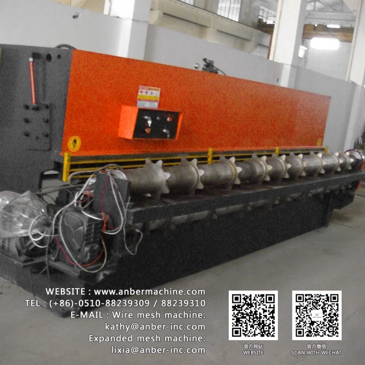 Hexagonal mesh cutting machine    Gabion mesh shearing machine