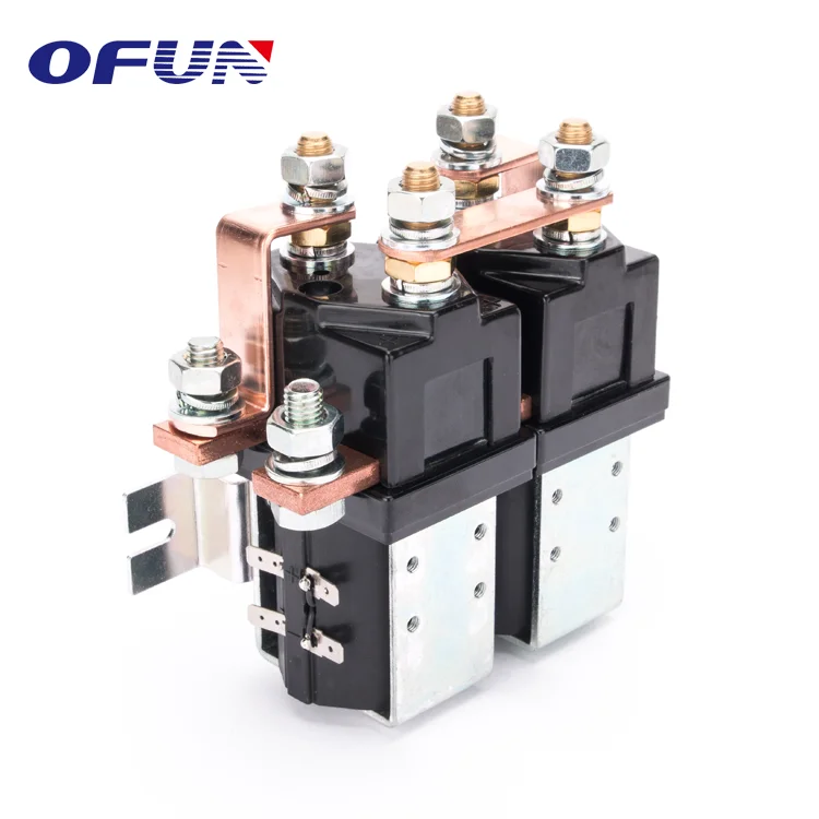 OFUN High Quality 24V 48V 200A Dc Magnetic Contactor