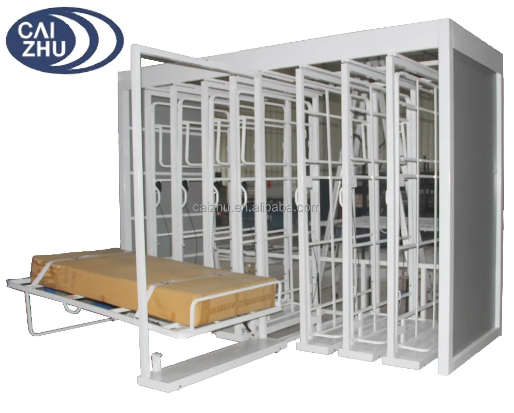 Mechanically Controlled Extreme Ease to Lower and Lift Mattress Storage and Display Rack Stand