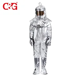 CG high quality splash aluminized approach heat resistant suit