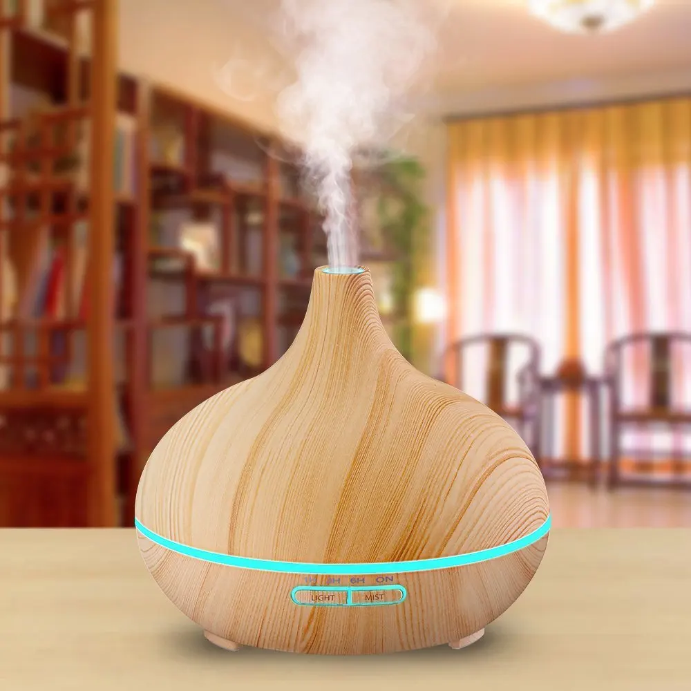 300ml Cool Mist Humidifier with Color Changing LED Lights Ultrasonic Aroma Diffuser for Office
