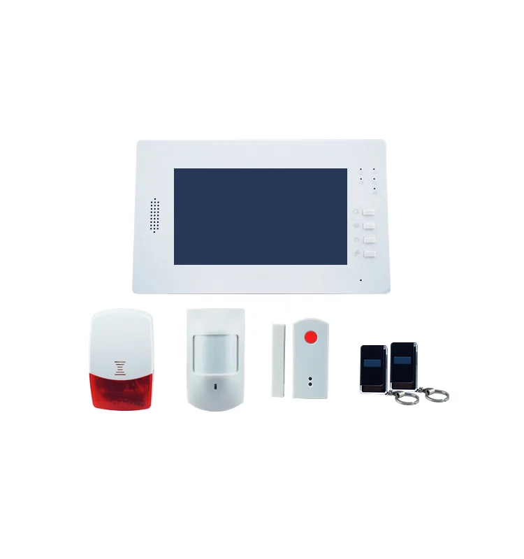 Новый дом сигнализации системы беспроводной ЖК дисплей сенсорный экран GSM беспроводной охранной сигнализации