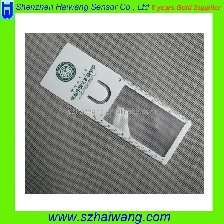 Продвижение Увеличительное стекло Закладки Пластиковые ПВХ Линзы френеля Лупа