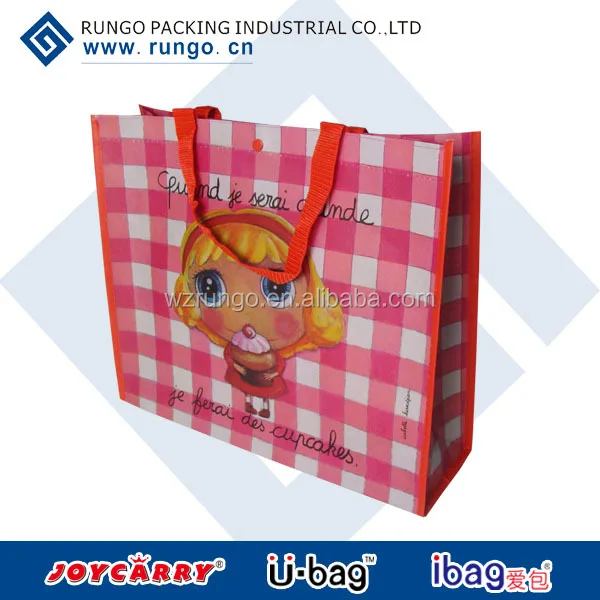 Recycle PP Non Woven Custom Raffia Bags