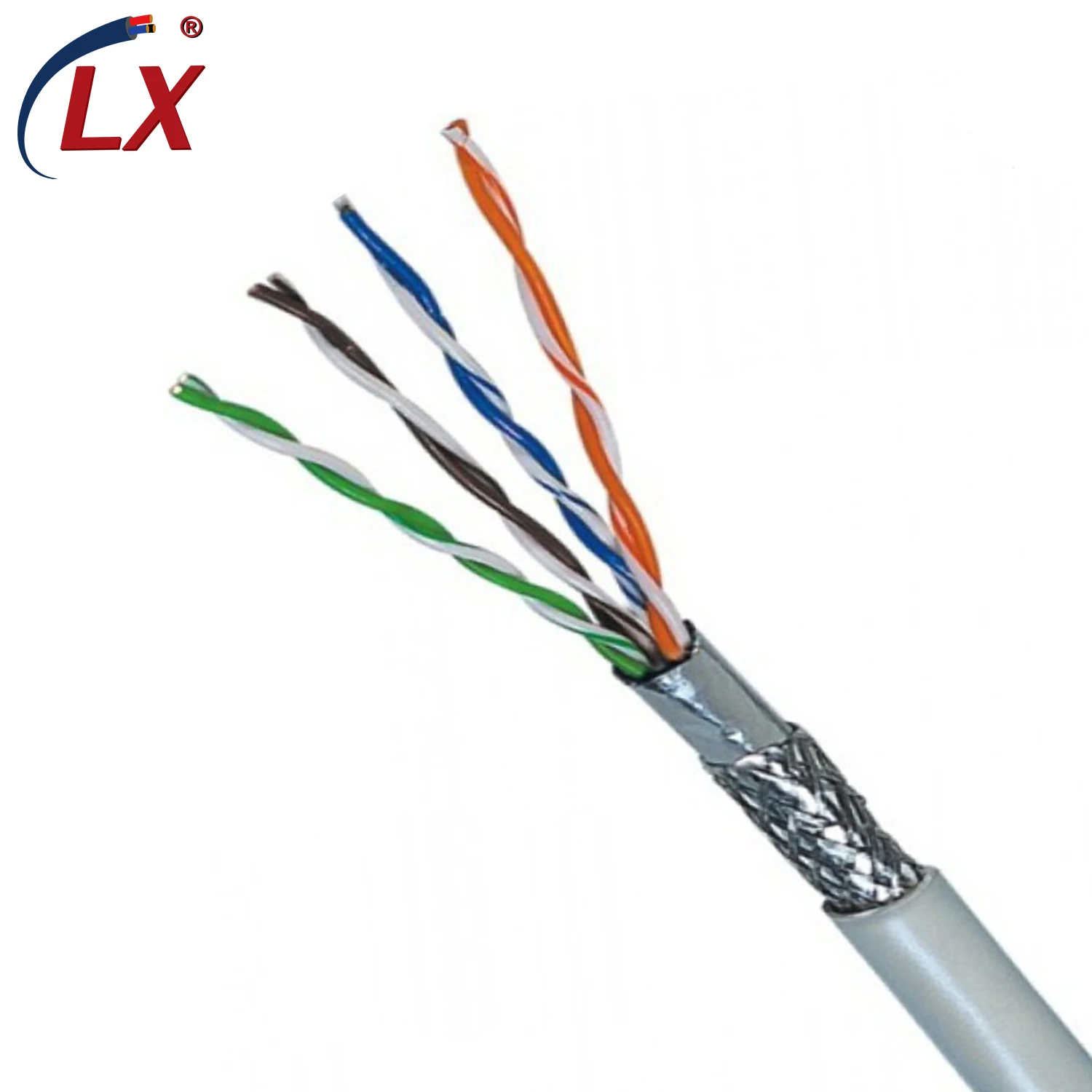High Quality Solid Copper Cores  Shilelded Twisted Pair cat 5e Cat5e   FTP UTP STP SFTP  Lan Network Ethernet Cable Outdoor