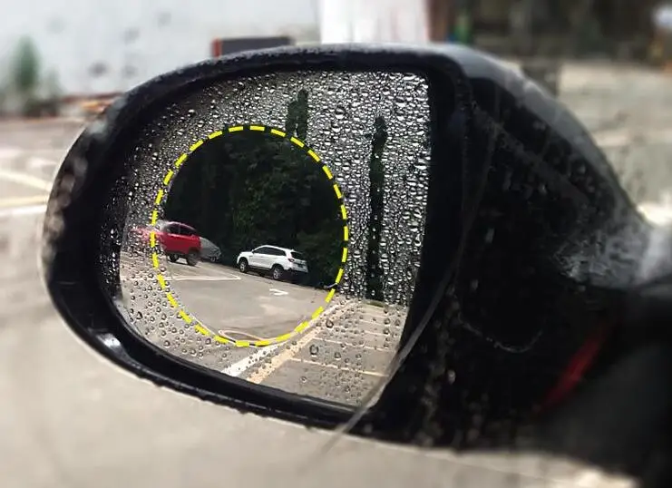 100*100mm Car Accessory Mirror Anti Fog Film Waterproof Car Rearview Window Protective Film
