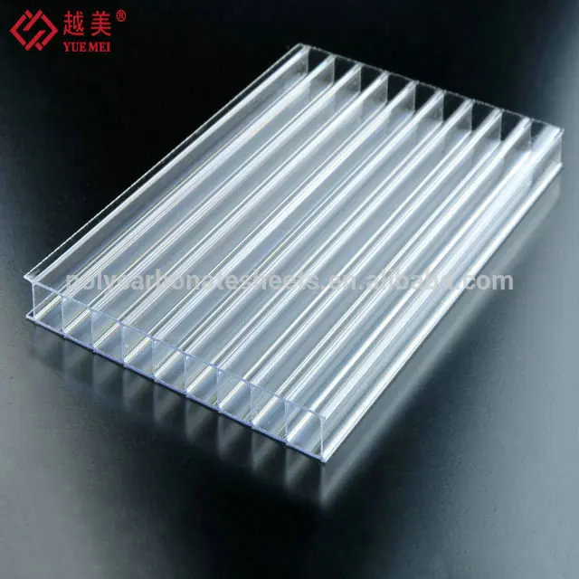 Uv polycarbonate hollow sheet twin wall panels roof canopy twinwall plastic
