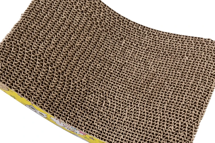 
Interactive Cardboard Scratcher Pad With Catnip for Cat Kitty Kitten 