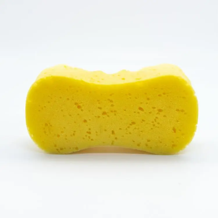 car wash sponge easy to grip  yellow seaweed wave car sponge