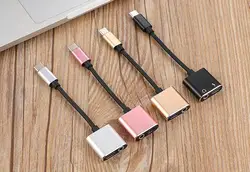 USB C to 3.5mm Audio Adapter  New Version 2 in 1 USB Type C Male to 3.5mm Female Earphone Converter Dongle and Charging