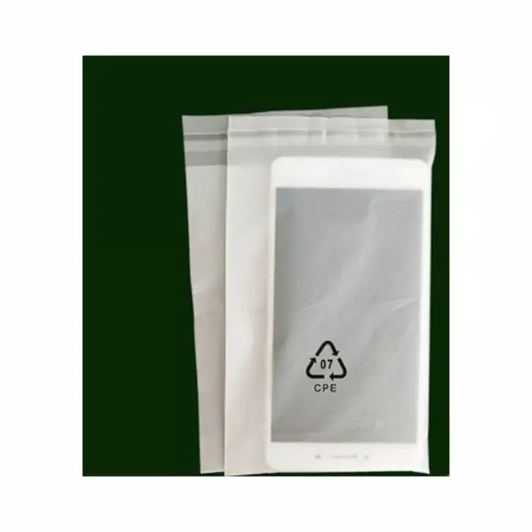 CPE matte plastic bag for mobile phone packaging supplies
