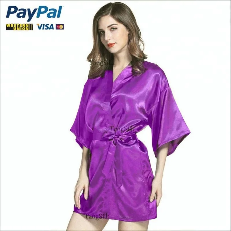 Wholesale plain color sweet lady sleeping night gown