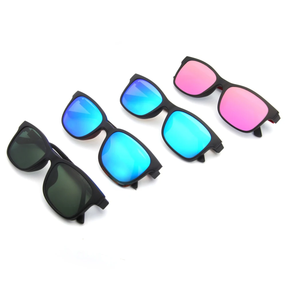 New French Design Sports Magnetic Optical Frame With Polarized Clip-on Sunglass