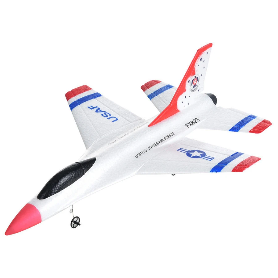  Летающий медведь FX-823 радиоуправляемый самолет F16 2 4G 2CH с дистанционным управлением летающий рождественские игрушки 2019