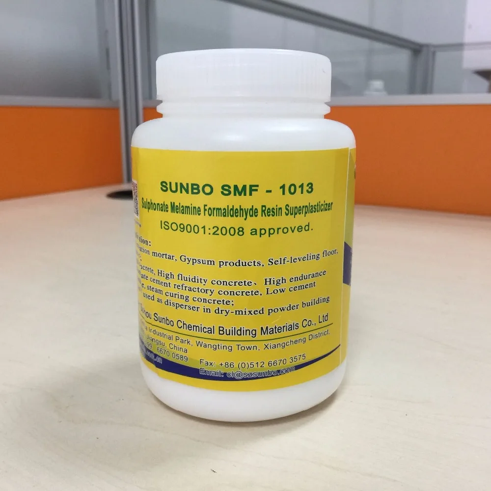 Melamine Formaldehyde Superplasticizers SMF-1013 concrete admixtures gypsum water reducer dry mixed mortar pave color brick