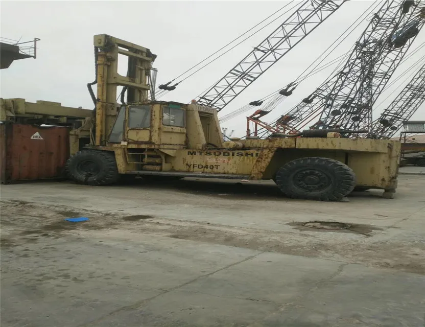 Used japan Mitsubishi manual pallet truck forklift FD400 / 40 ton original Japan diesel forklift with low price for sale