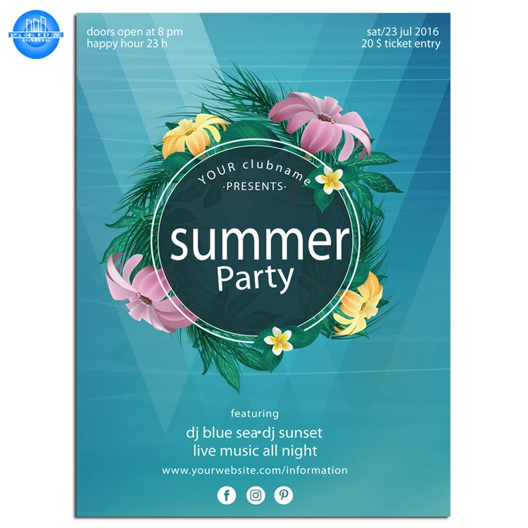 Cheap custom poster printing high end full color printing