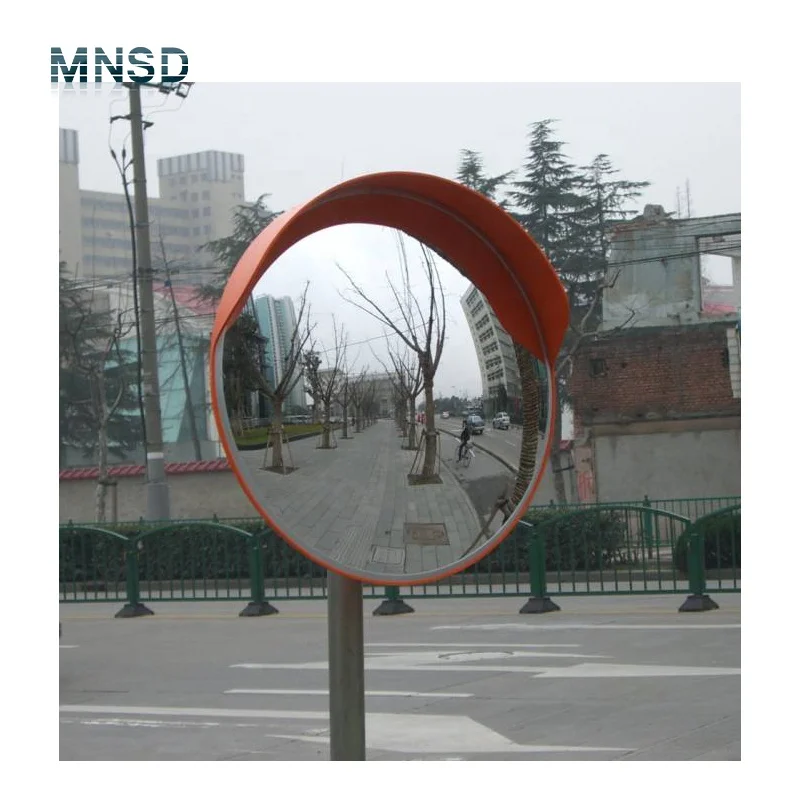 PC convex mirror 2025 hot sale road mirror 800 mm outside rear view mirror