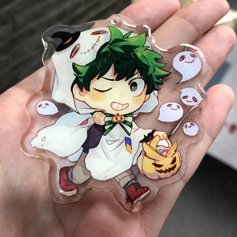 
Printed Customized plastic keychain make acrylic keychain with glitter epoxy hologram 