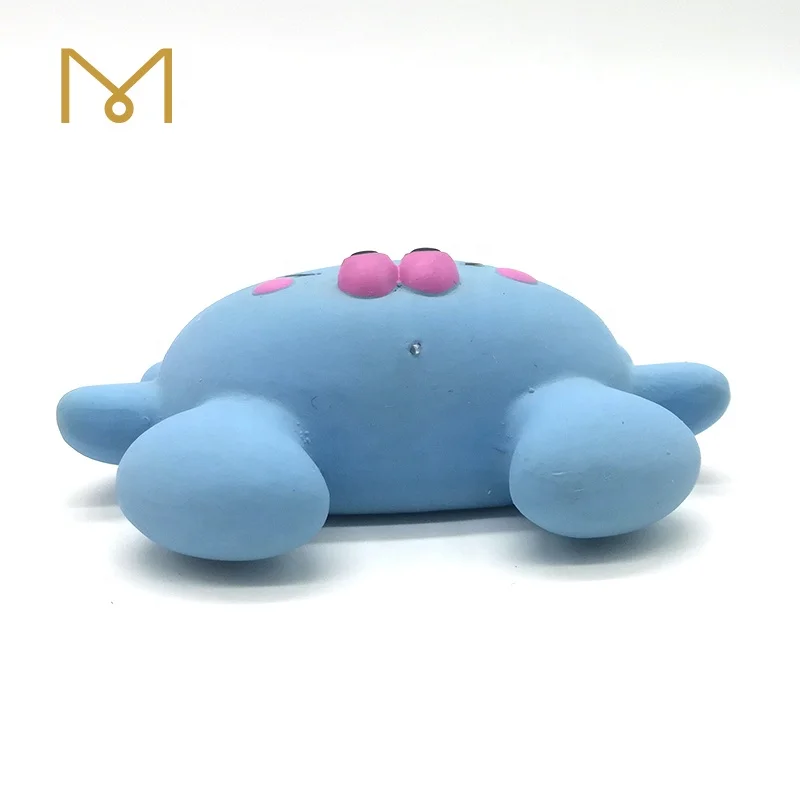 custom Eco-friendly cute rubber blue crab baby bath toy water-proof sealed play water kids toys