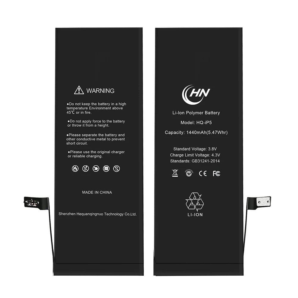 Оптовая продажа gb/t18287 2013 батарея мобильного телефона для iphone 5 в исходном замена батарей