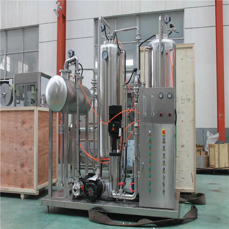 3 резервуара CO2, машина для смешивания безалкогольного напитка, производственная линия